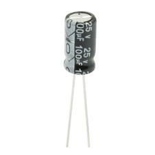 CAPACITOR ELECTROLITICO 100µF 25V