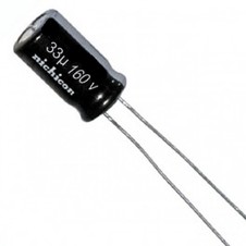 CAPACITOR ELECTROLITICO 33µF 160V
