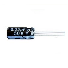 CAPACITOR ELECTROLITICO 0.22µF 50V