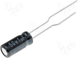 CAPACITOR ELECTROLITICO 1µF 50V 105'C