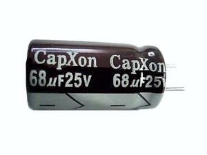 CAPACITOR ELECTROLITICO 68µF 25V 105°