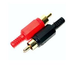 PLUG CONECTOR RCA MACHO EN COLOR N/R