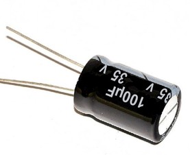 CAPÁCITOR ELECTROLITICO 100µF 35v