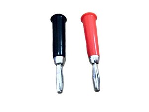 CONECTOR PLUG BANANA MACHO COLOR R/N