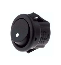 INTERRUPTOR NEGRO REDONDO 2 PATAS 250V