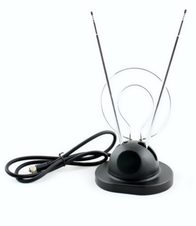 ANTENA DE CONEJO CON BASE DOBLE ARO