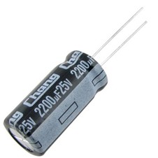 CAPACITOR ELECTROLITICO 2200µF 25V 105'C