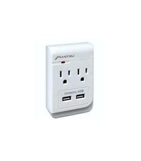 MULTICONTACTO DE PARED CON PUERTOS USB